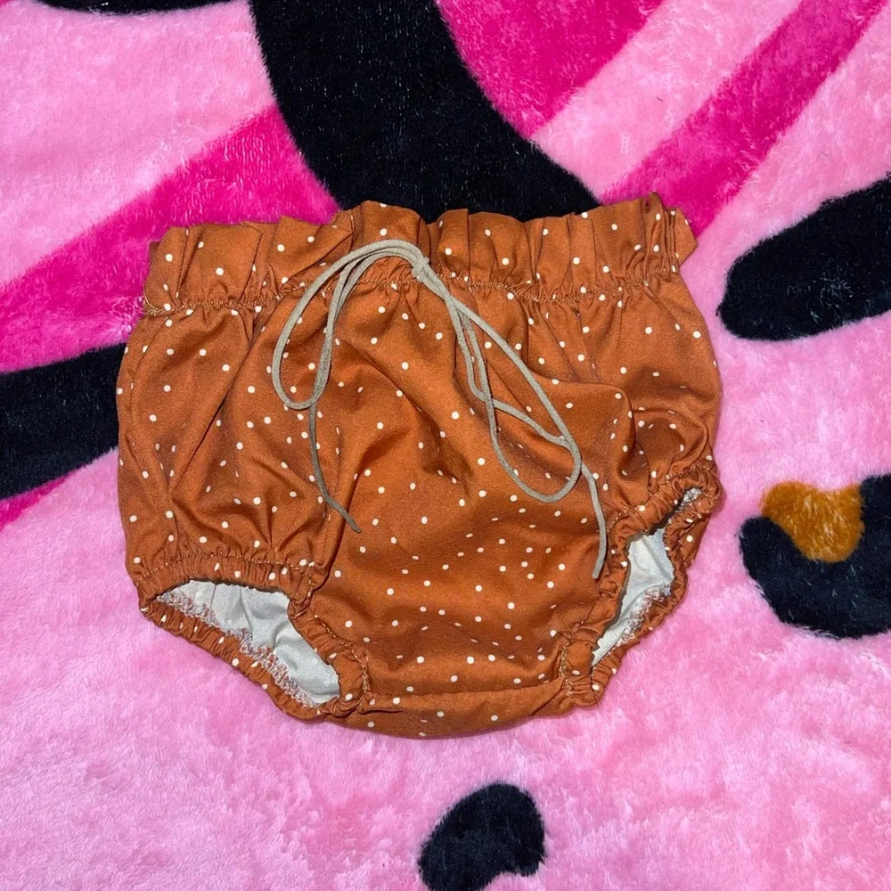 OshKosh B'gosh Brown Polka Dot Diaper Cover